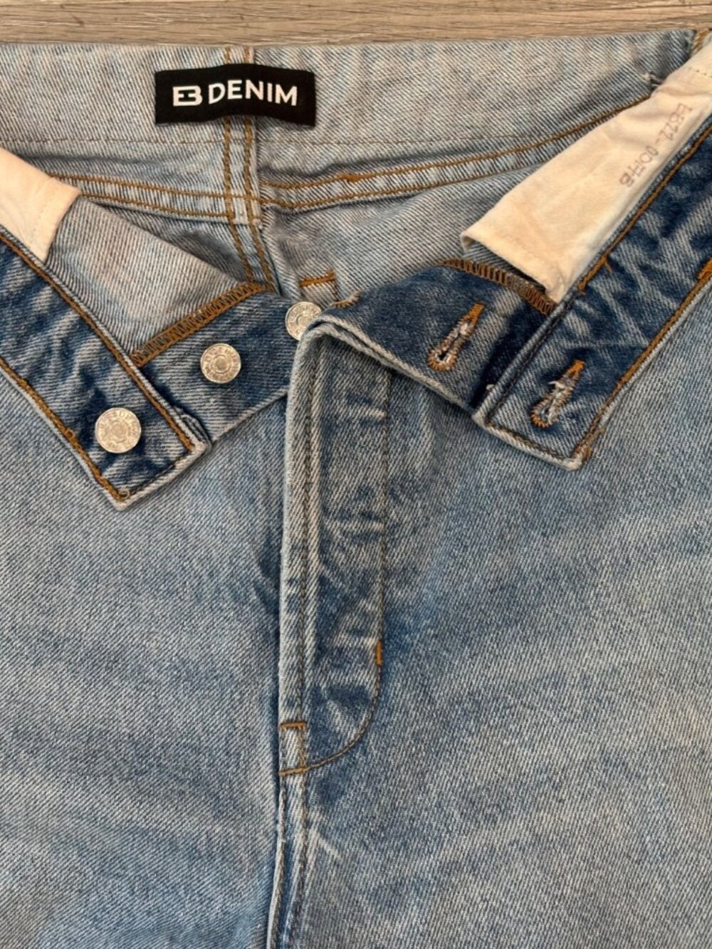 EB Denim Jeans Madison High Rise Ultra Wide Leg Luca Wash Womens 26 - Picture 6 of 10